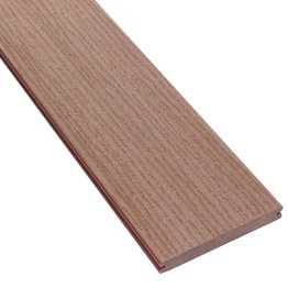 Lame de terrasse Bois composite Baléares, Brun Exotique, L. 4 m x l. 165 mm x ep. 22 mm