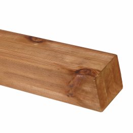 Poteau Bois Lamellé-collé Pin, imprégnation colorée marron, ep. 68 mm x l. 68 mm x L. 4 m, Jusqu'en classe d'emploi 4