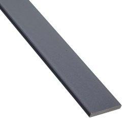 Plinthe Bois composite, Gris pierre, L. 2 m x l. 90 mm x ep. 12 mm