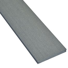 Lame de terrasse Bois composite Pacifique, Gris pierre, L. 4 m x l. 165 mm x ep. 21 mm