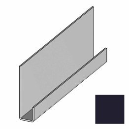 Profil départ pose horizontale Aluminium Malo/Nova, Gris Alu, ep. 1 mm x l. 10 mm x h. 50 mm x L. 3 m