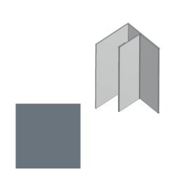 Profil angle rentrant Aluminium Malo, Gris Basalte, ep. 1 mm x l. 32 mm x L. 3 m