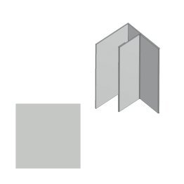 Profil angle rentrant Aluminium Malo, Gris Clair, ep. 1 mm x l. 32 mm x L. 3 m