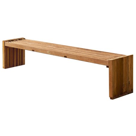 Banc en Bois Métis Pin, Marron par imprégnation, L. 2,09 m x l. 530 mm x h. 535 mm x ep. 535 mm