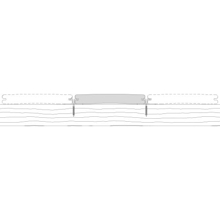 Lame de terrasse Bois composite Baltique, Gris pierre, L. 4 m x l. 165 mm x ep. 21 mm