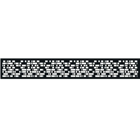 Panneau de décor Aluminium Kelona,  Noir, L. 1,97 m x l. 325 mm x ep. 25 mm