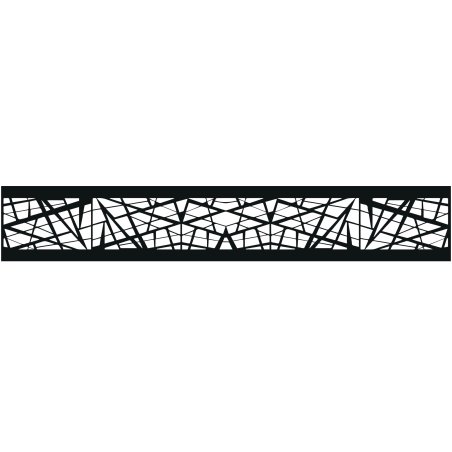 Panneau de décor Aluminium Séoul,  Noir, L. 1,97 m x l. 325 mm x ep. 23 mm