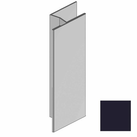 Profil jonction verticale Aluminium Malo, Gris Anthracite, ep. 1 mm x l. 45 mm x L. 3 m