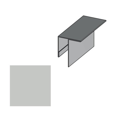 Profil angle sortant Aluminium Malo, Gris Clair, ep. 1 mm x l. 53 mm x L. 3 m