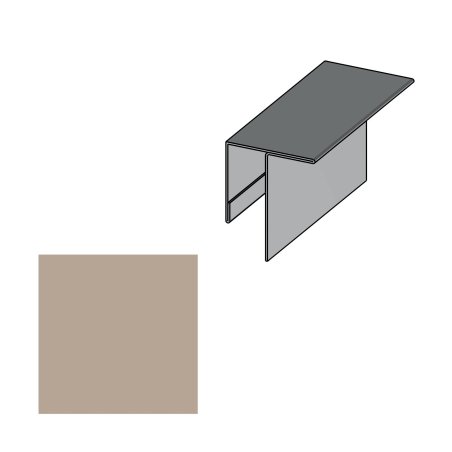 Profil angle sortant Aluminium Malo, Sable, ep. 1 mm x l. 53 mm x L. 3 m