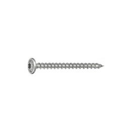 Vis à bois Inox A2, tête ronde large filetage partiel, Torx T40, Ø 8 x 240 mm (Boite de 50 vis)