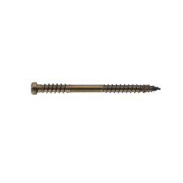 Vis à bois Inox A2 brun, tête réduite double filet, Torx T20, Ø 5 x 80 mm (Boite de 100 vis)