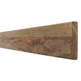 Planche Bois Raboté Pin, Marron par imprégnation, ep. 22 mm x l. 120 mm x L. 3 m, Jusqu'en classe d'emploi 4