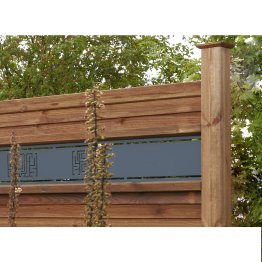 Poteau 1 queue d'aronde Bois Contrecollé Berline Pin, Marron par imprégnation, ep. 90 mm x l. 90 mm x L. 2,50 m