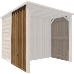 Panneau Bois Abri des Landes Pin, Marron par imprégnation, L. 1 m x l. 45 mm x h. 2 m