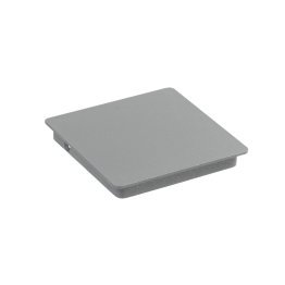 Chapeau de poteau plat Acier Galvanisé Gris Givré, L. 106 mm x l. 106 mm x ep. 14 mm