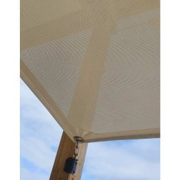 Voile d'ombrage TENSEO pour pergola autoportée Albizia, Beige sable, L.3,22 m x l. 2,83 m