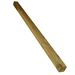 Poteau pour platine Bois Lamellé-collé Pin, Vert par imprégnation, ep. 90 mm x l. 90 mm x L. 2 m