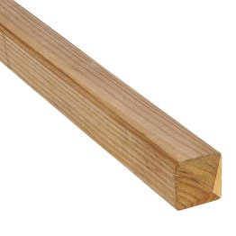 Piquet Bois Carré Pin, Marron par imprégnation, ep. 36 mm x l. 36 mm x L. 0,50 m, Jusqu'en classe d'emploi 4