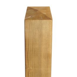 Poteau Bois en pointe de diamant Pin, Marron par imprégnation, ep. 145 mm x l. 145 mm x L. 1 m, Jusqu'en classe d'emploi 4