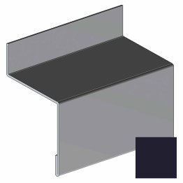 Profil arrêt haut Aluminium Nova, Gris Anthracite, 46 mm x 82 mm x L. 3 m
