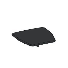 Sachet chapeau de poteau carré, Polymère Noir, L. 90 mm x l. 90 mm