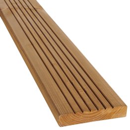 Lame de terrasse Bois Lavezzi, Douglas Marron par imprégnation, ep. 28 mm x l. 145 mm x L. 4 m, Jusqu'en classe d'emploi 3.2