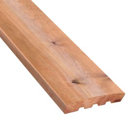 Lame de terrasse Bois Santorin Pin, Marron par imprégnation, ep. 28 mm x l. 145 mm x L. 3,60 m, Jusqu'en classe d'emploi 4