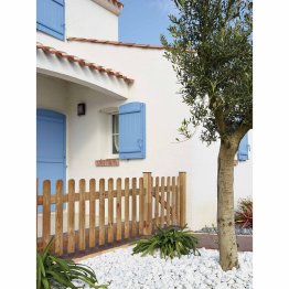 Clôture Bois Bristol Pin, Marron par imprégnation, L. 1,80 m x h. 800 mm x ep. 50 mm