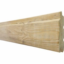 Lame de bardage Bois Opus Pin, Vert par imprégnation, ep. 22 mm x l. 135 mm x L. 3 m, Jusqu'en classe d'emploi 4