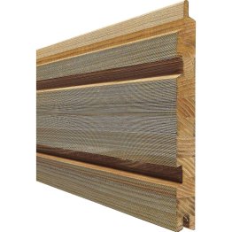 Lame de bardage Bois Legato Douglas, Marron par imprégnation, ep. 26 mm x l. 240 mm x L. 4 m, Jusqu'en classe d'emploi 3.2