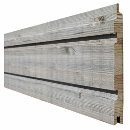 Lame de bardage Bois Legato Douglas, Gris par imprégnation, ep. 26 mm x l. 240 mm x L. 4 m, Jusqu'en classe d'emploi 3.2