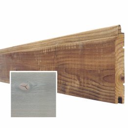 Lame de bardage Bois Mélodik sans rainure Douglas, Saturé Gris Nacré, ep. 22 mm x l. 135 mm x L. 4 m, Jusqu'en classe d'emploi 3.1
