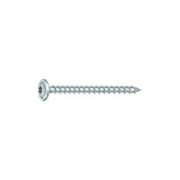 Vis à bois Acier zingué, tête ronde large filetage partiel, Torx T40, Ø 8 x 160 mm (Boite de 50 vis)