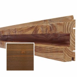 Lame de bardage Bois Mélodik Douglas, Saturé Tonka, ep. 45 mm x l. 135 mm x L. 4 m, Jusqu'en classe d'emploi 3.1
