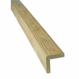 Cornière d'angle Bois Raboté Pin, Vert par imprégnation, ep. 68 mm x l. 68 mm x L. 3 m, Jusqu'en classe d'emploi 4
