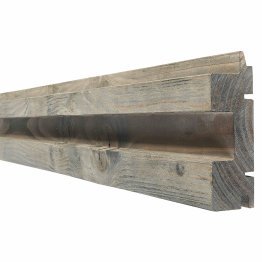 Lame de bardage Bois Mélodik Douglas, Gris par imprégnation, ep. 45 mm x l. 135 mm x L. 4 m, Jusqu'en classe d'emploi 3.2