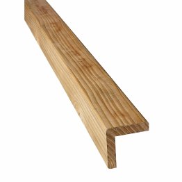 Cornière d'angle Bois Raboté Douglas, Marron par imprégnation, ep. 68 mm x l. 68 mm x L. 3 m, Jusqu'en classe d'emploi 3.2