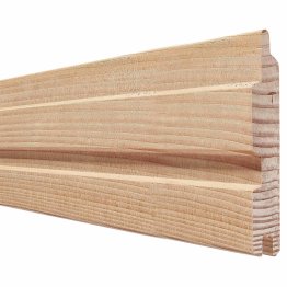 Lame de bardage Bois Tremolo Douglas Hors aubier, Naturel, ep. 22 mm x l. 135 mm x L. 5 m, Jusqu'en classe d'emploi 3.2