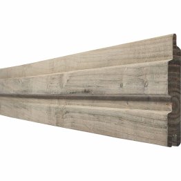 Lame de bardage Bois Tremolo Douglas, Gris par imprégnation, ep. 22 mm x l. 135 mm x L. 5 m, Jusqu'en classe d'emploi 3.2
