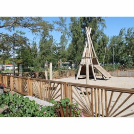 Clôture Bois Roseaux Pin, Marron par imprégnation, L. 2,50 m x h. 900 mm x ep. 90 mm