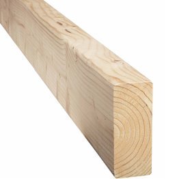 Chevron Bois Raboté Sec Épicéa, Incolore par trempage, ep. 45 mm x l. 120 mm x L. 5,10 m, Jusqu'en classe d'emploi 2