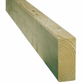 Madrier Bois Raboté Épicéa, imprégnation colorée verte, ep. 45 mm x l. 220 mm x L. 5.10 m, Jusqu'en classe d'emploi 3.1