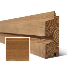 Lame de bardage Bois Vibrato XL Douglas, Saturé Topaze, ep. 44 mm x l. 135 mm x L. 4 m, Jusqu'en classe d'emploi 3.1