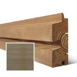 Lame de bardage Bois Vibrato XL Douglas, Saturé Brun Badiane, ep. 44 mm x l. 135 mm x L. 4 m, Jusqu'en classe d'emploi 3.1