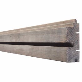 Lame de bardage Bois Vibrato droit Douglas, imprégnation colorée pré-grisée, ep. 44 mm x l. 115 mm x L. 4 m, Jusqu'en classe d'emploi 3.2