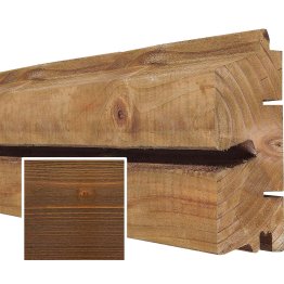 Lame de bardage Bois Vibrato Douglas, Saturé Tonka, ep. 44 mm x l. 115 mm x L. 4 m, Jusqu'en classe d'emploi 3.1