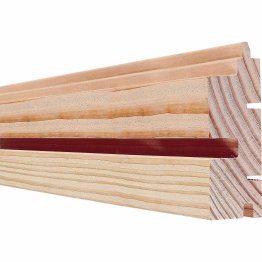 Lame de bardage Bois Vibrato droit, Douglas Hors aubier, Naturel, ep. 45 mm x l. 115 mm x L. 3 m, Jusqu'en classe d'emploi 3.2