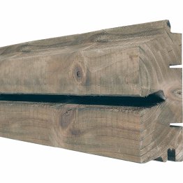 Lame de bardage Bois Vibrato, Douglas imprégnation colorée pré-grisée, ep. 45 mm x l. 115 mm x L. 4 m, Jusqu'en classe d'emploi 3.2