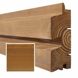 Lame de bardage Bois Vibrato XL, Douglas Saturé Topaze, ep. 45 mm x l. 135 mm x L. 4 m, Jusqu'en classe d'emploi 3.1